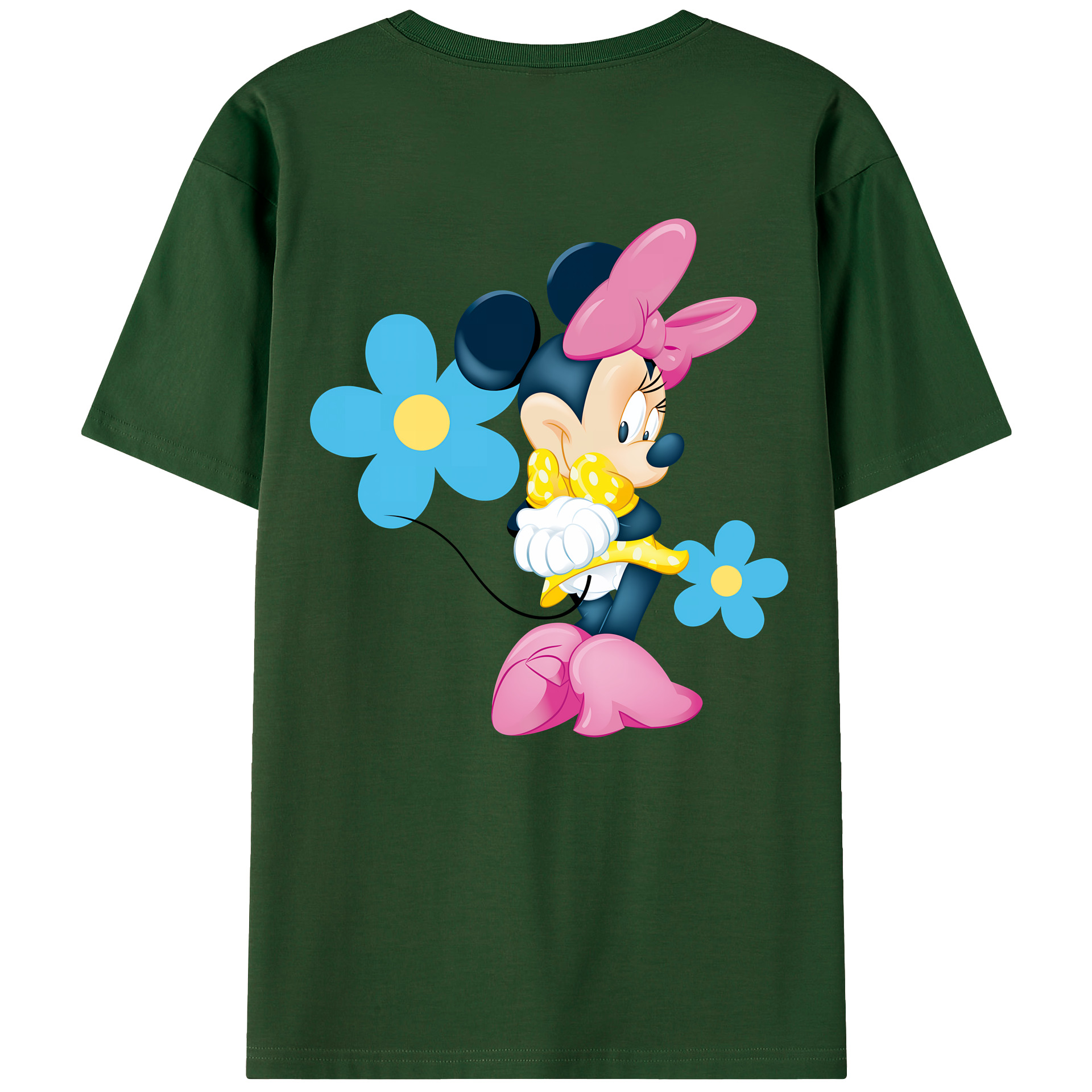 （画像用） ミッキーマウス Mickey Mouse 綿100％半袖Tシャツ（背面プリント）